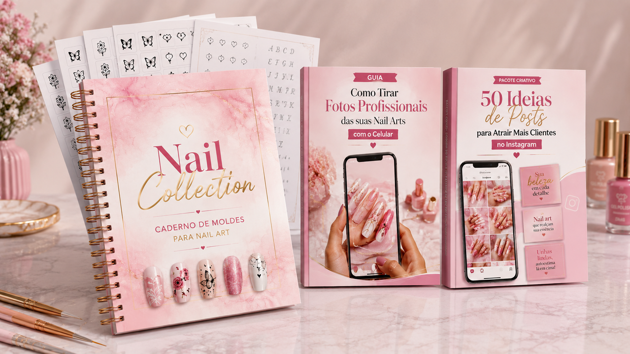 Nail Collection  Caderno + Bônus